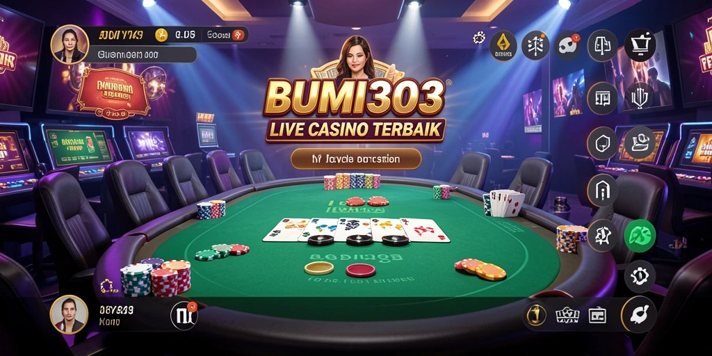 Tampilan gameplay BUMI303 yang menarik dalam permainan Live Casino.