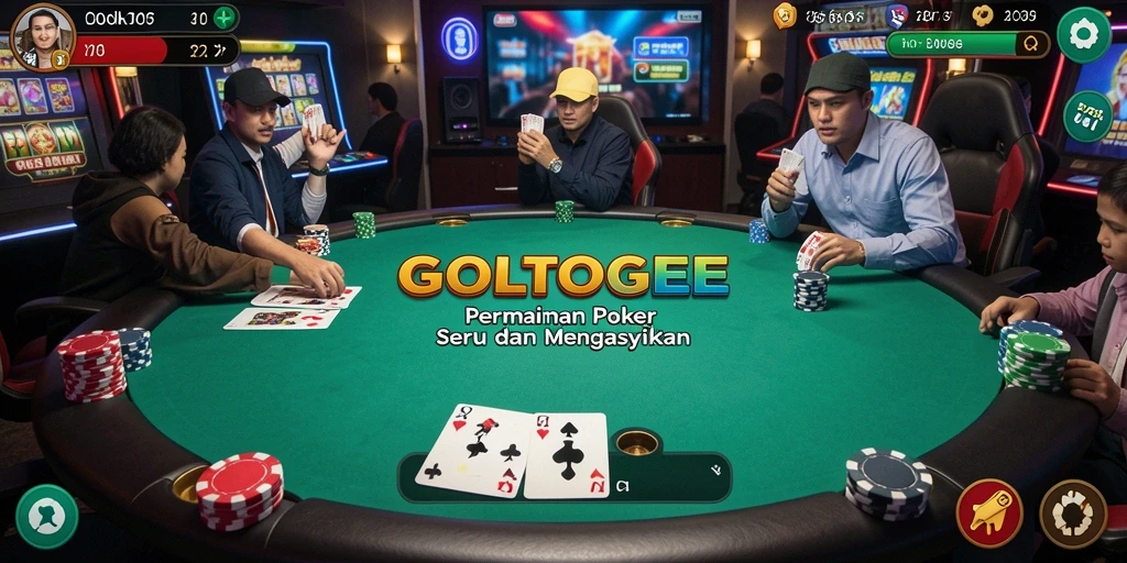 Gameplay Poker yang menegangkan di GOLTOGEL.