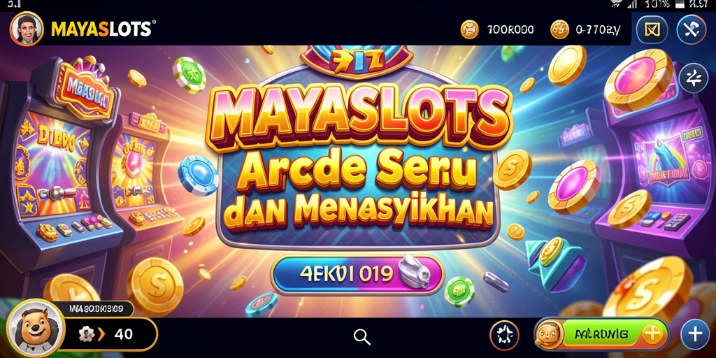Screenshot menunjukkan gameplay seru di MAYASLOTS dengan banyak slot pilihan.