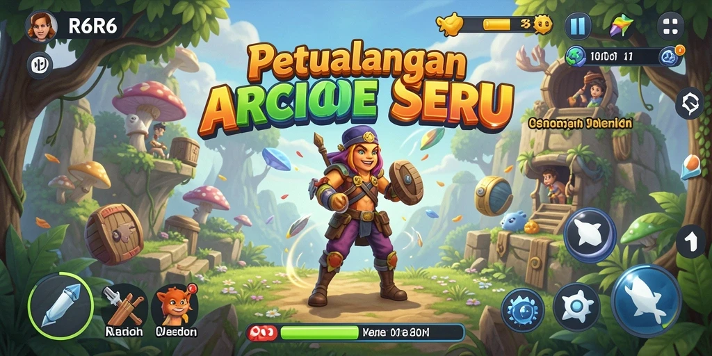 Tampilan gameplay seru di R6R6 dengan aksi cepat dan penuh tantangan.